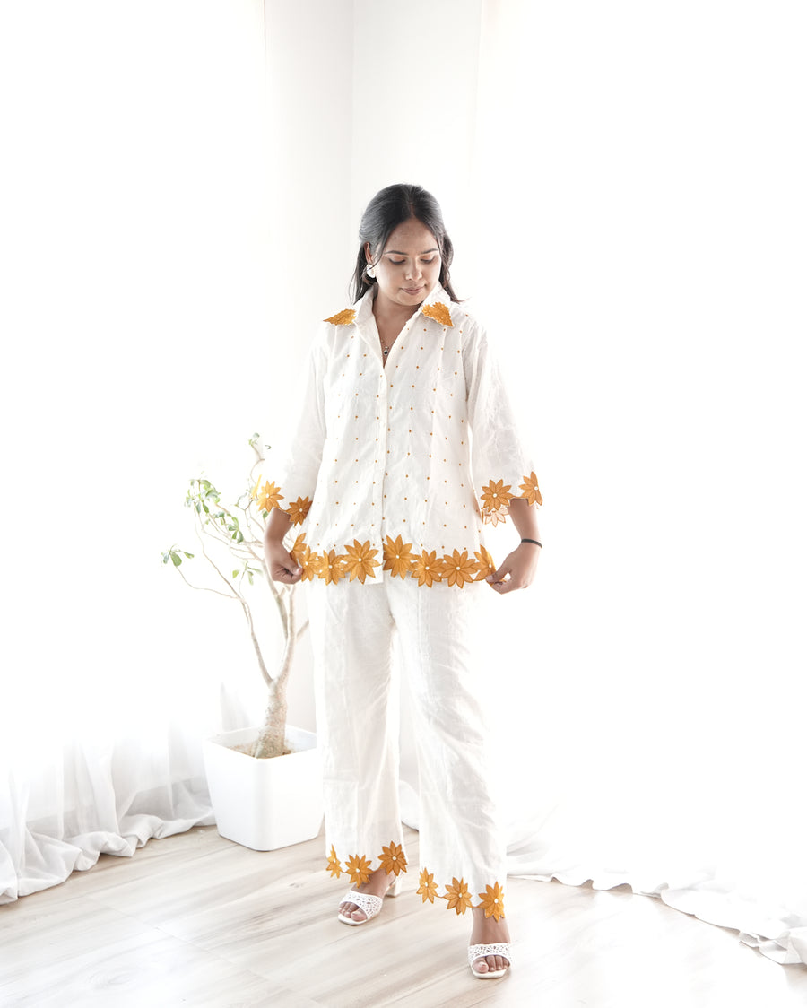 Ivory Floral Applique Co-Ord Set