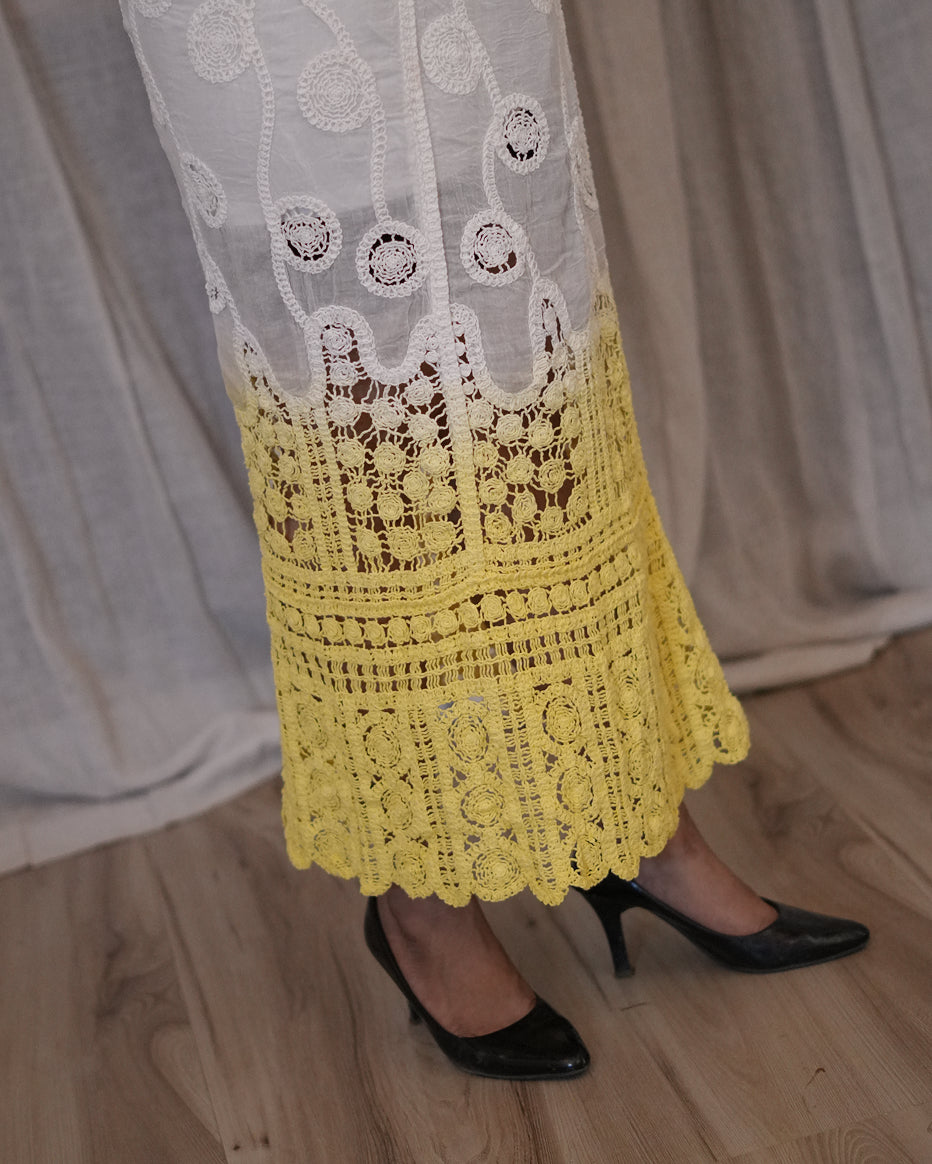Lemon Lace Ombre Co-ord Set