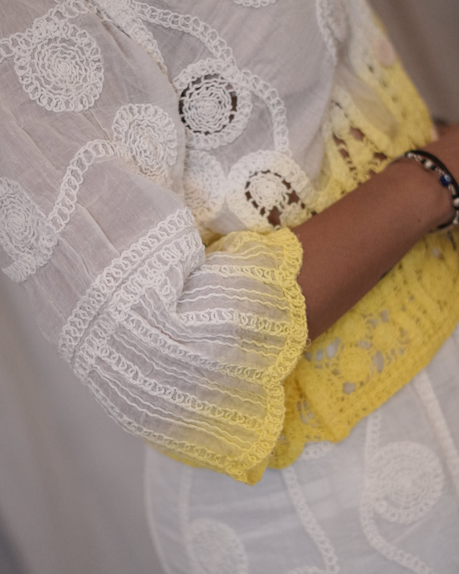 Lemon Lace Ombre Co-ord Set