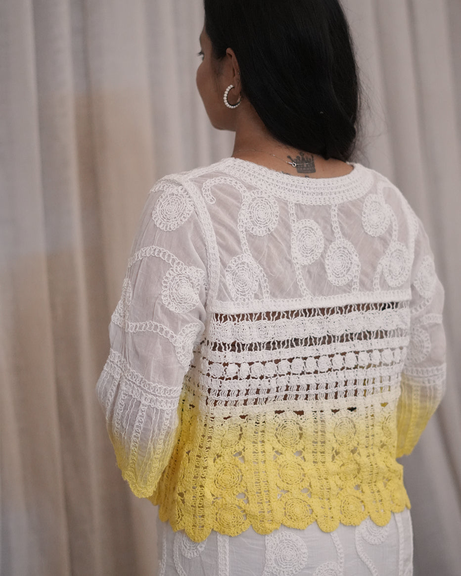 Lemon Lace Ombre Co-ord Set