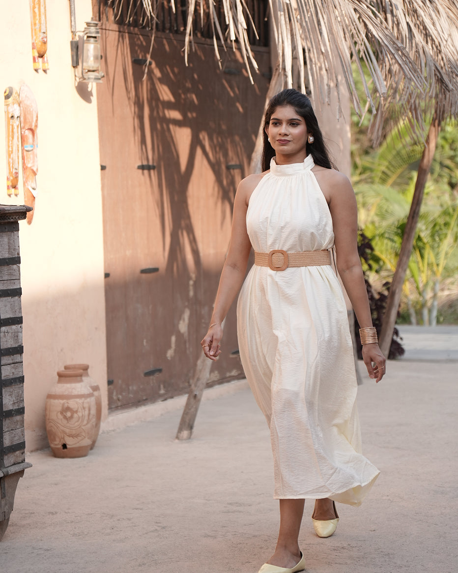 Morning Glory Halter Midi Dress