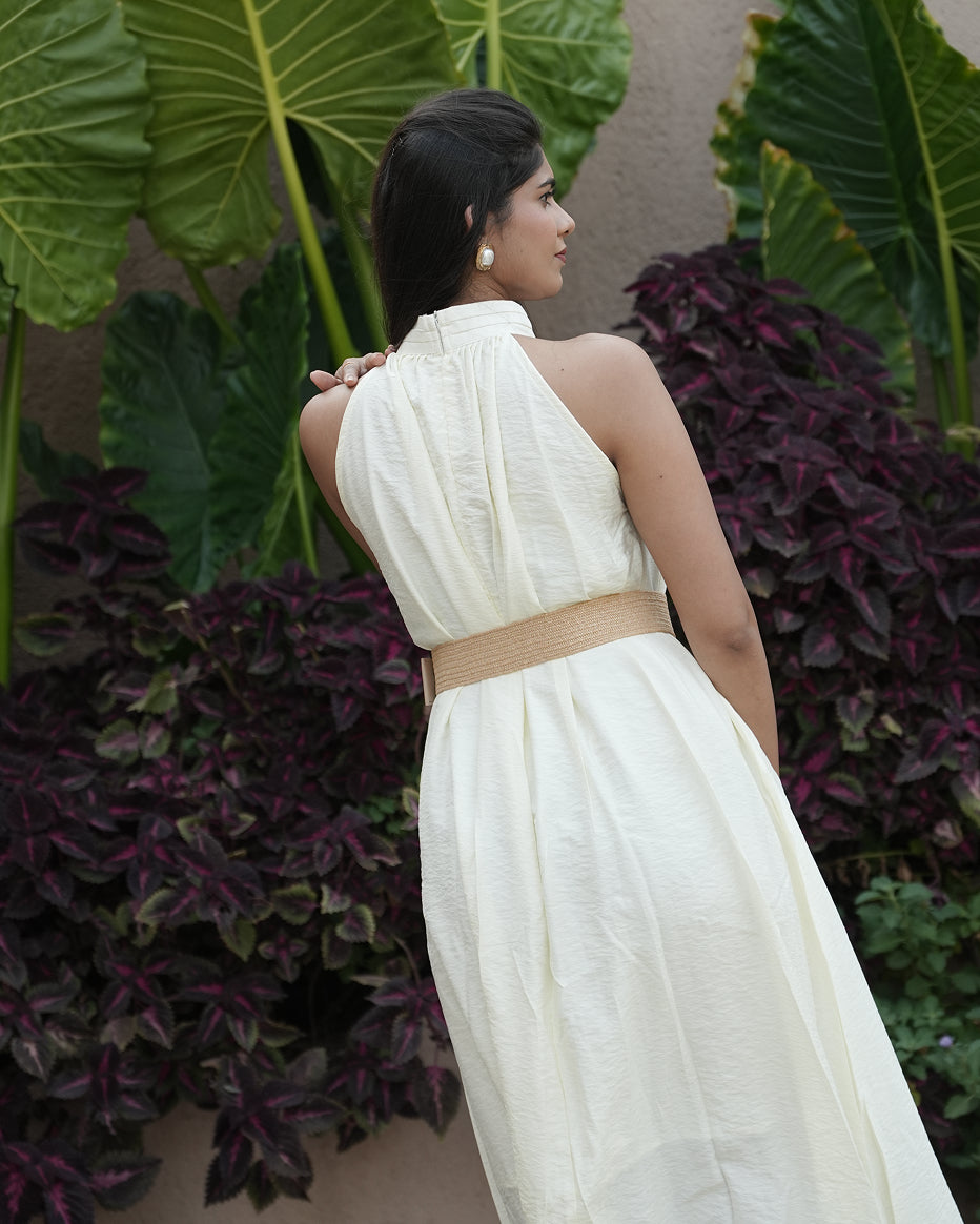 Morning Glory Halter Midi Dress