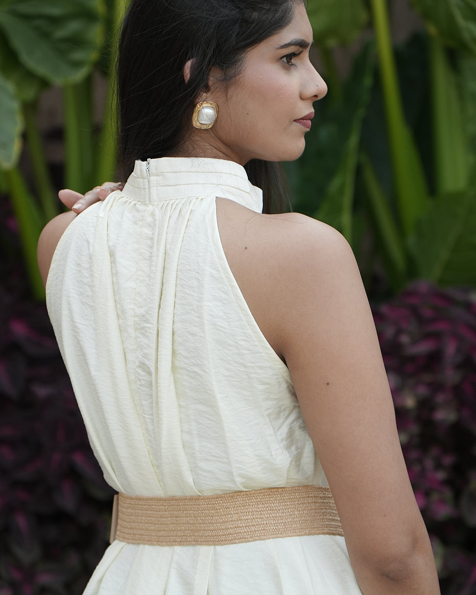 Morning Glory Halter Midi Dress